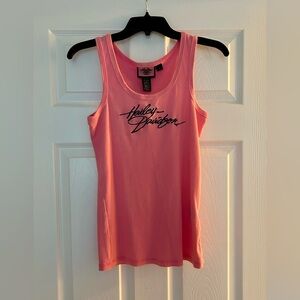 Harley-Davidson Pink Y2K Tank Top Size Large